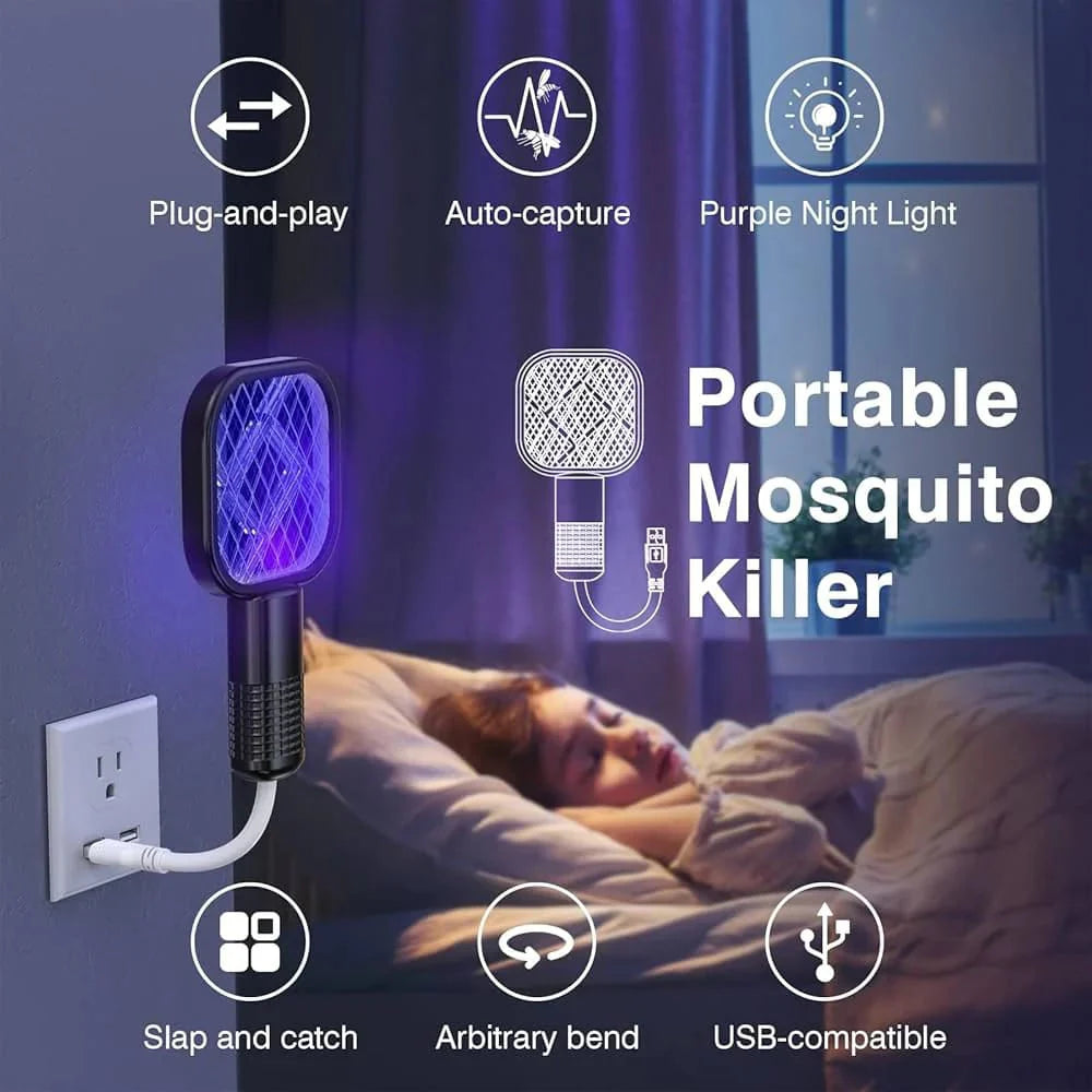 Electric Mosquito Racket with UV Light
