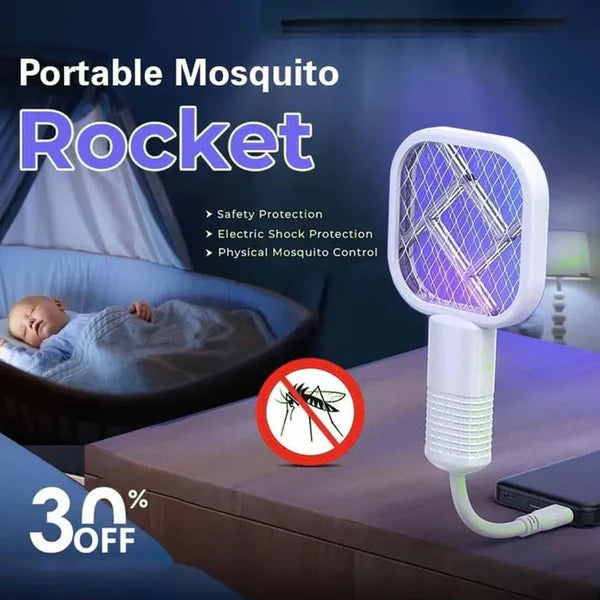 Electric Mosquito Racket with UV Light